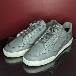 Size 11 - adidas Continental 80 Grey 2018 preowned